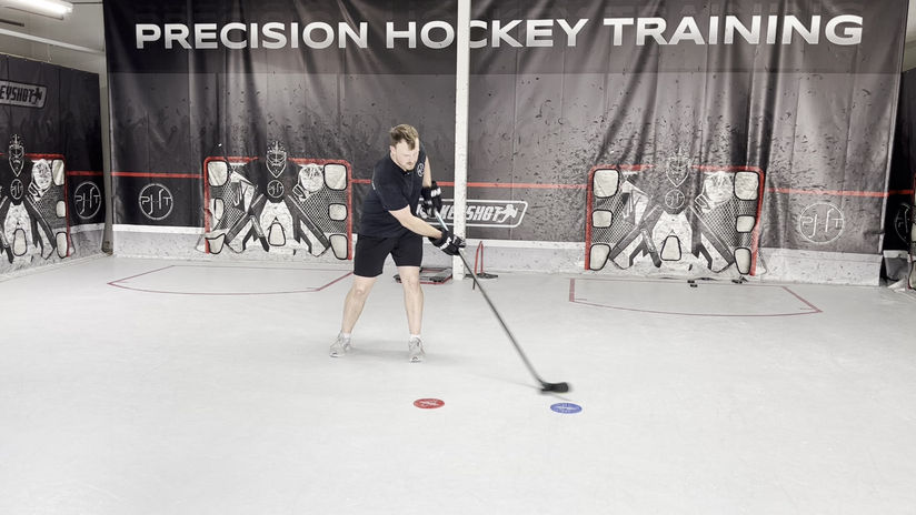 Backhand stickhandling